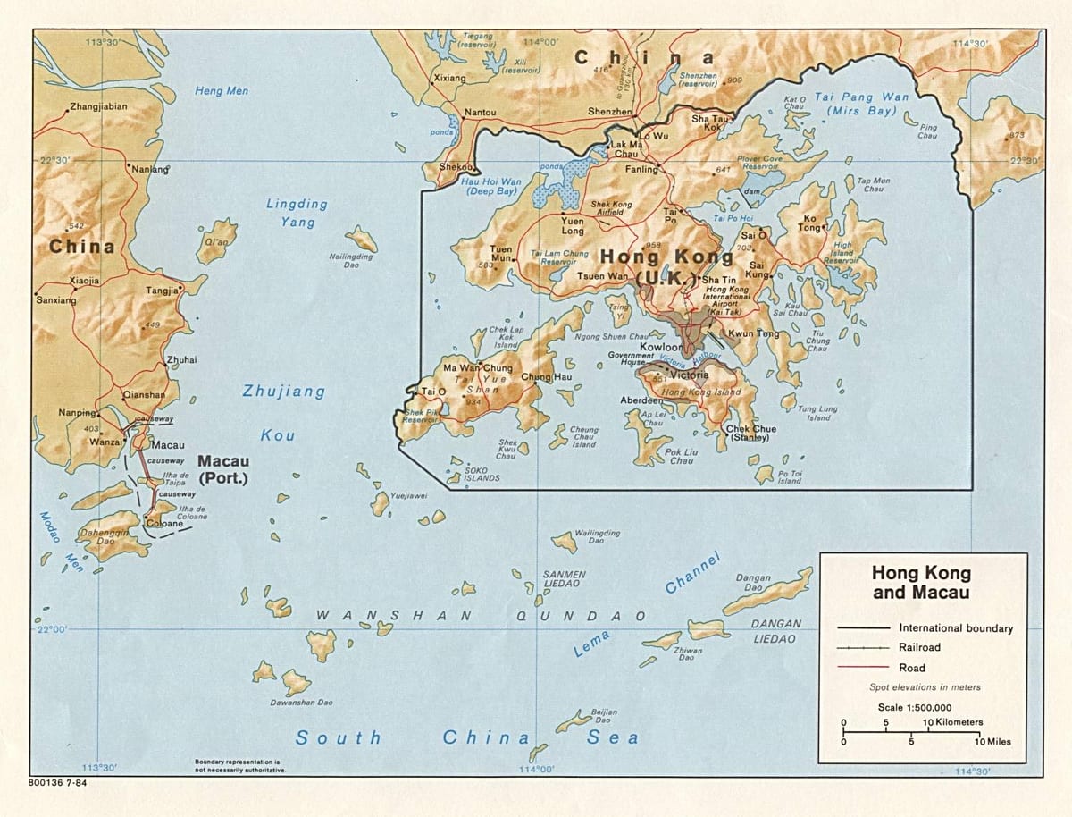 carte de barra de Macao