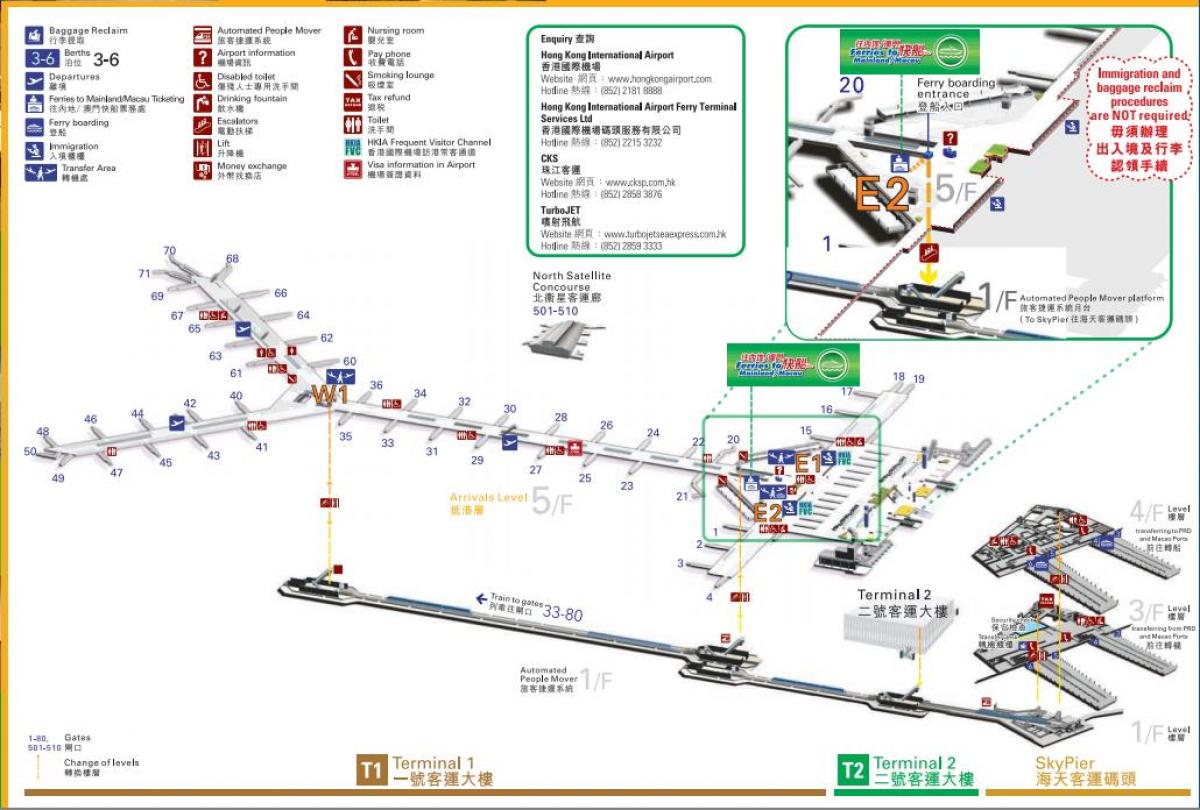 taipa terminal de ferry de la carte
