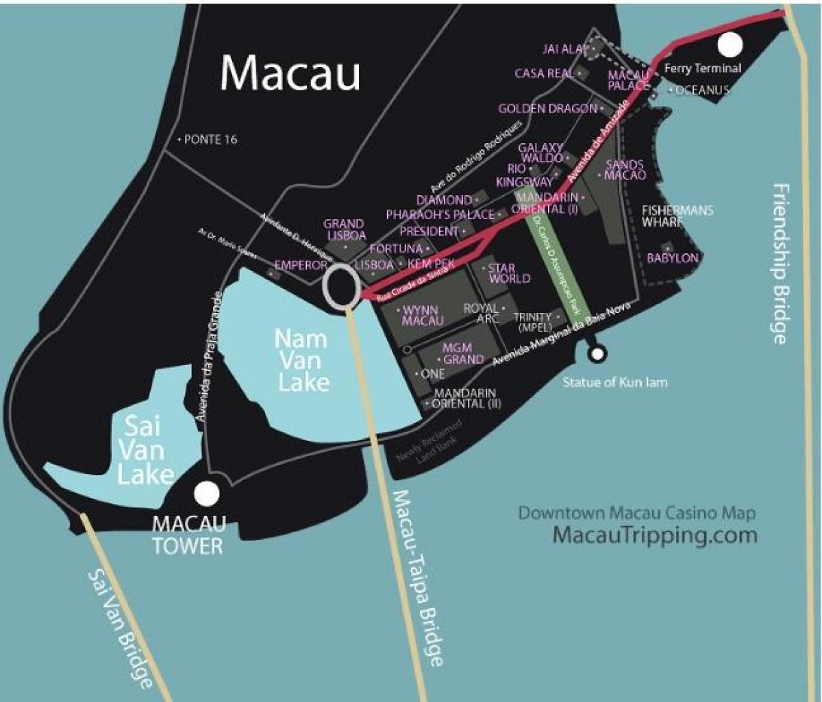 carte de la mgm Macau